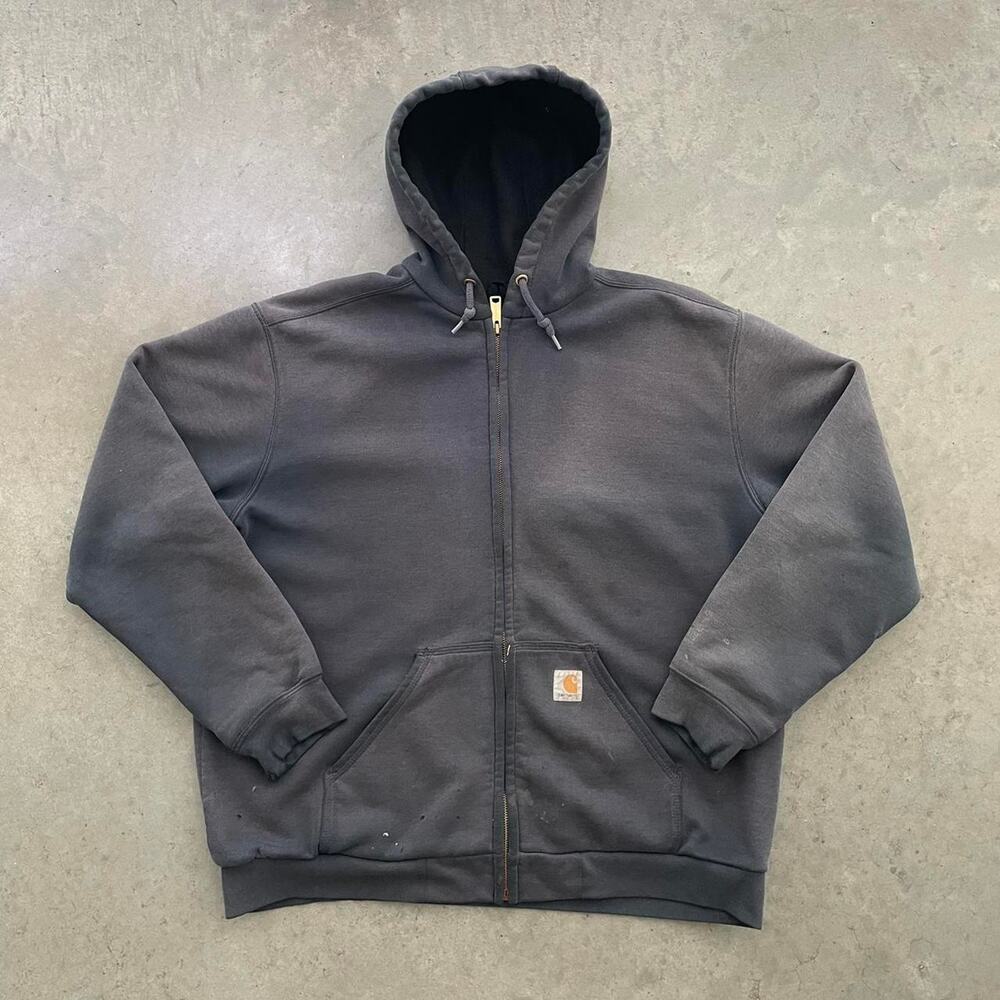 Vintage Carhartt Distressed Heavy Navy Hoodie